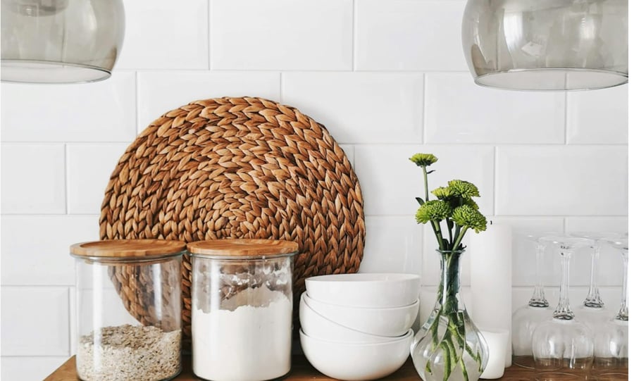 A reset kitchen countertop