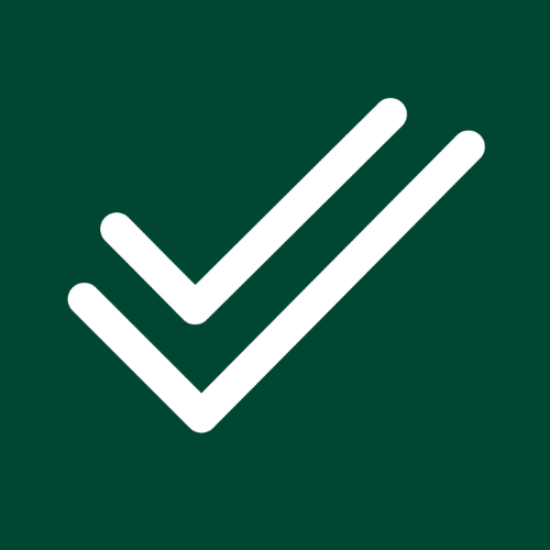 Checkmarks Only_white on green